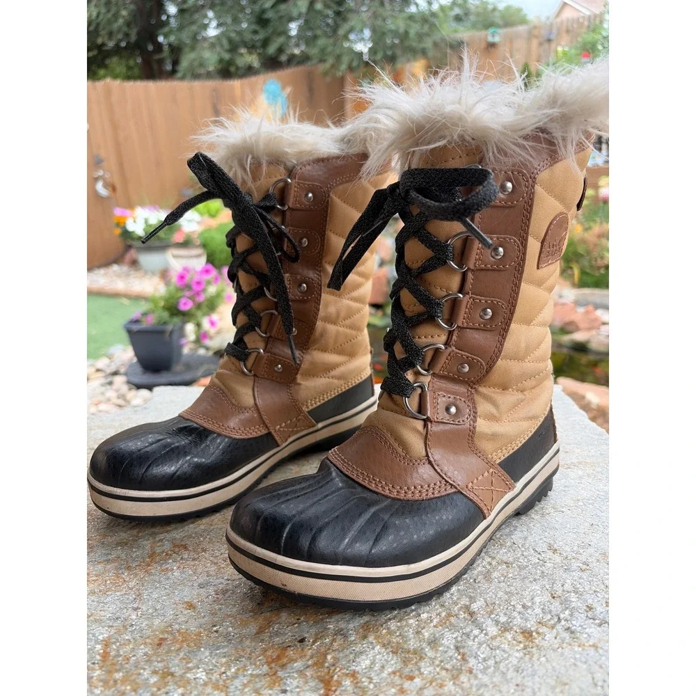 Sorel Tofino II Waterproof Winter Boots Faux Fur NY2419-373 Kids Size 3